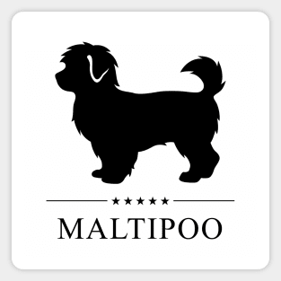 Maltipoo Black Silhouette Magnet